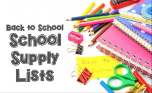 2019-20 School Supply LIst
